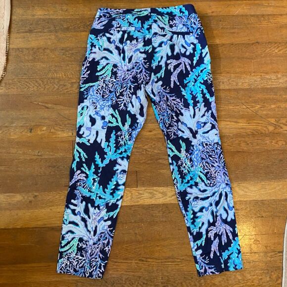 Lilly Pulitzer Floral Skinny Ankle Pants Women Size 10 - Picture 3 of 6
